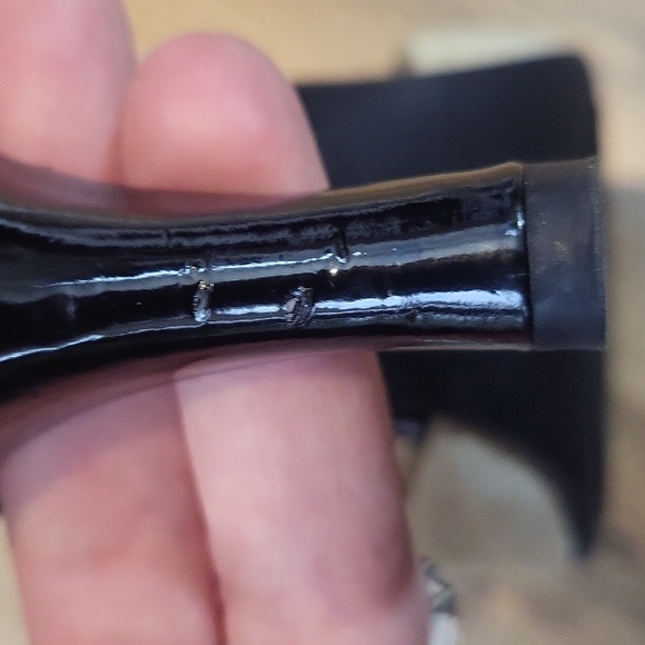 FRANCO SARTO Austin Black Tan Black Ankle Strap Peep Toe 3" Heel - Picture 12 of 12